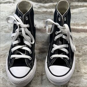 Kids High-Top Black Sneakers